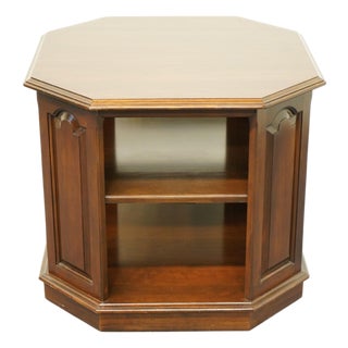 Ethan Allen Georgian Court Traditional Style 26" Tiered Accent End Table 11-8066 - 225 Vintage Finish For Sale