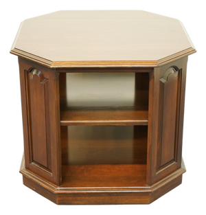 Ethan Allen Georgian Court Traditional Style 26" Tiered Accent End Table 11-8066 - 225 Vintage Finish