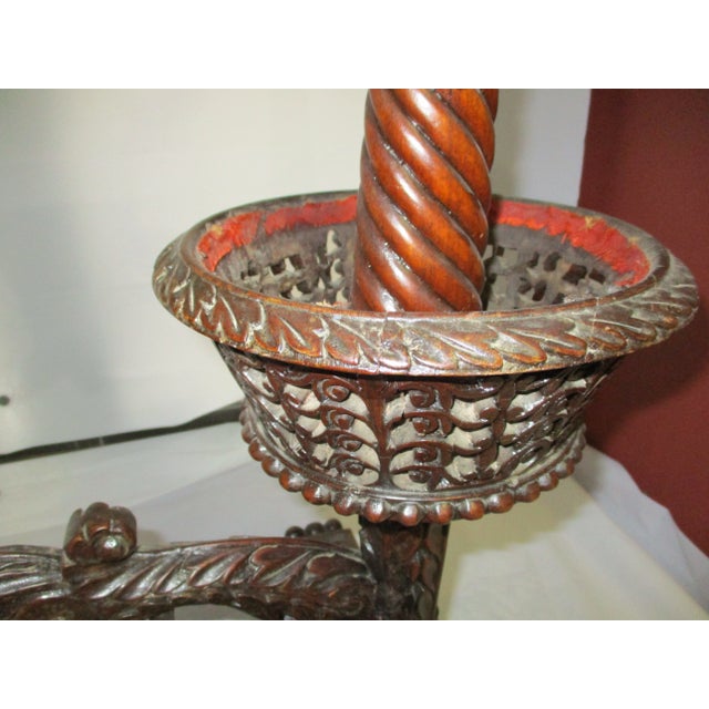 Antique Indian British Raj Rosewood Weaving Stand 19th Century For Sale - Image 10 of 17