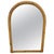 Gold Vintage Italian Bamboo Rattan Wall Mirror, 1960s For Sale - Image 8 of 8