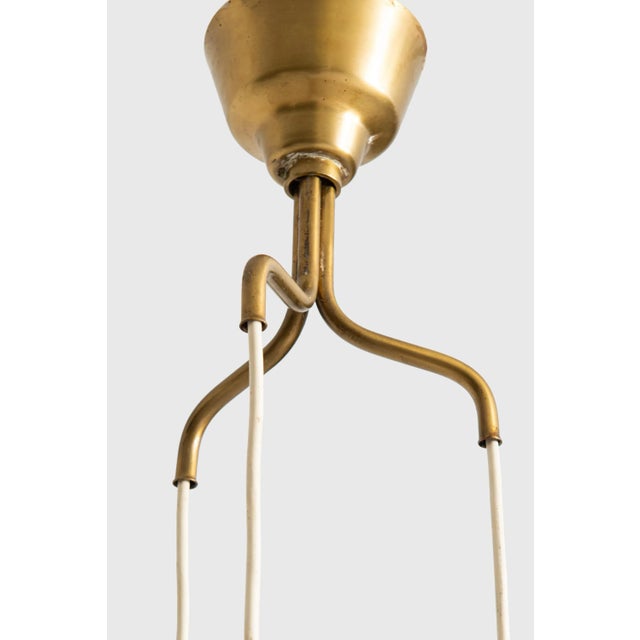 Rare ceiling lamp designed by Hans Bergström. Produced by Ateljé Lyktan in Ahus, Sweden. This piece is attributed to the...