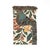 This Arts and Crafts-style pomegranate woven throw blanket features winding leafy branches, rust-colored fruit, and blue...