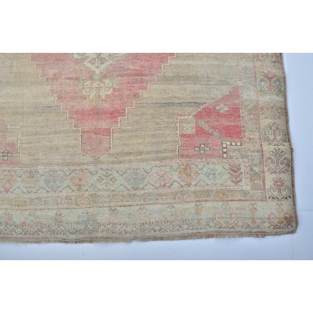 Vintage Handknotted Area Carpet For Sale - Image 9 of 10