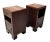 Brown Art Deco Nightstands with Multi-Colored Marble Tops, 1930s, Set of 2 For Sale - Image 8 of 15