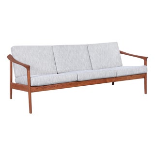 1960s Swedish Modern “Monterey” Teak Sofa by Folke Ohlsson for Dux For Sale