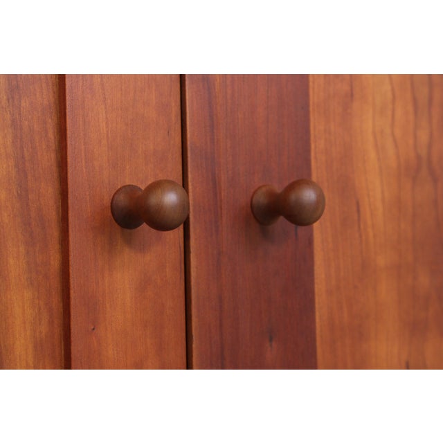 Stickley Cherry 4 Door Cherry Tv Armoire For Sale - Image 10 of 18