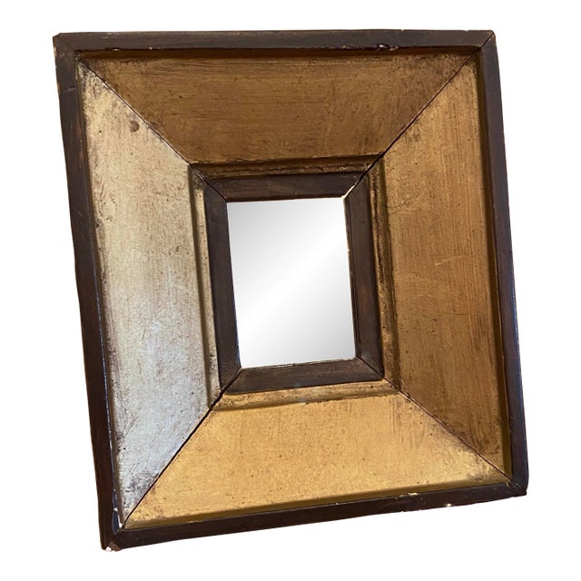 Petite Early 20th Century Wood Framed Mirror For Sale