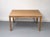 A very high-quality, rectangular oak dining table in a minimalist, straight-lined style typical of the 1970s. The table...
