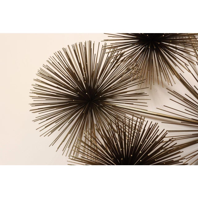 Large Brutalist "Pom Pom" Brass Wall Sculture by Curtis Jere Signed and Dated For Sale - Image 13 of 18