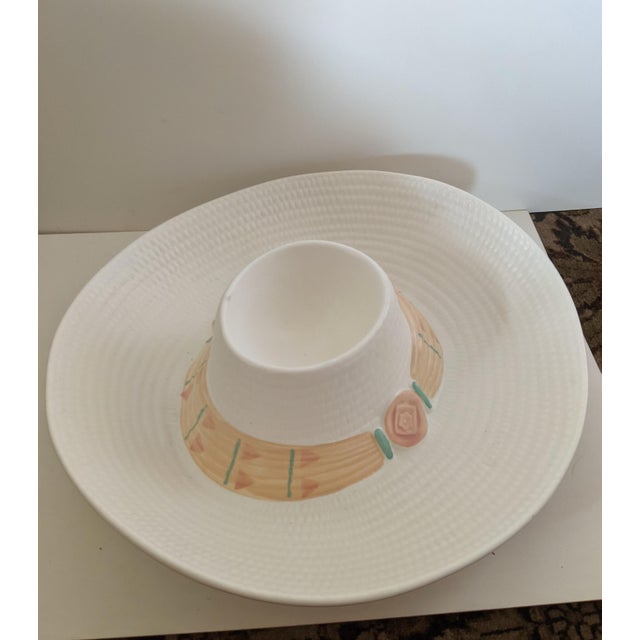 1980s Cowboy Hat Chip and Dip Party Bowl Chairish