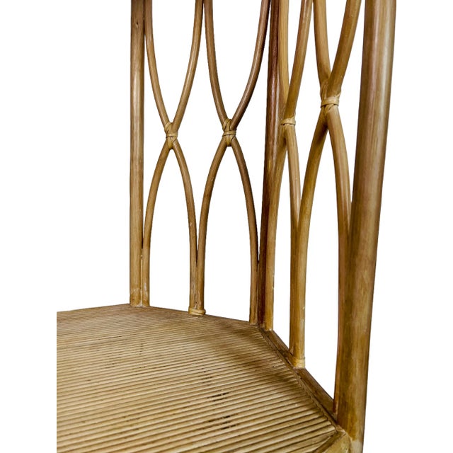 Brown Rattan Etagere Bar For Sale - Image 8 of 10