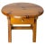 French Round Pine Coffee Table with Drawer, 1970s For Sale - Image 10 of 10