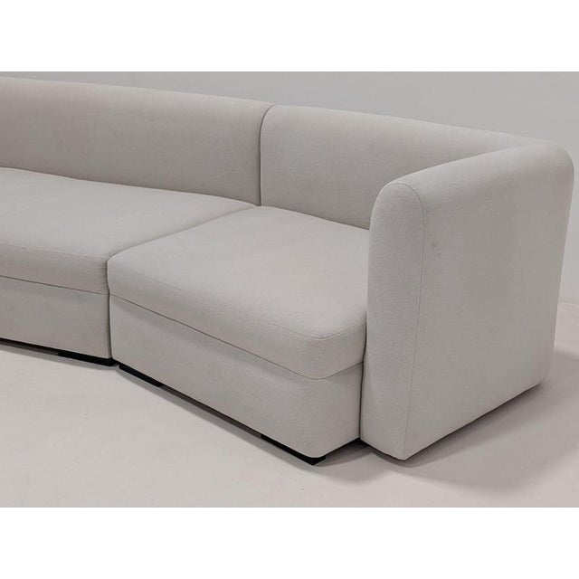 Curved Sofa in Fabric For Sale - Image 13 of 14