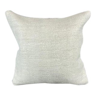 20 x 20 Hemp Pillow Turkish Cushion Natural Grayish White Pillow Cushion Cover For Sale