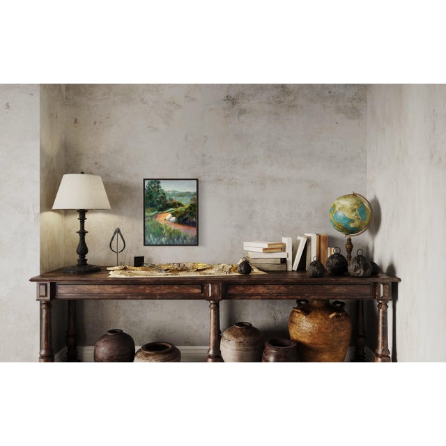 "Verdugo Path" by Trish Kertes Oil Painting on Linen For Sale - Image 10 of 12
