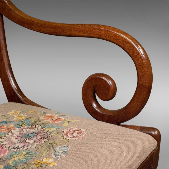 1800s Antique Georgian English Elbow Chair For Sale - Image 11 of 13