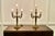 Large Brass 3-Branch Candelabras, 1920s, Set of 2 For Sale - Image 6 of 7