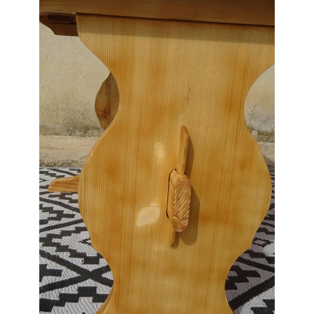 Pine Monastery Dining Table, 1980s For Sale - Image 16 of 17