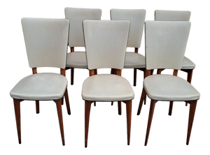 Mid-Century Modern Scandinavian Chairs, 1950s, Set of 6