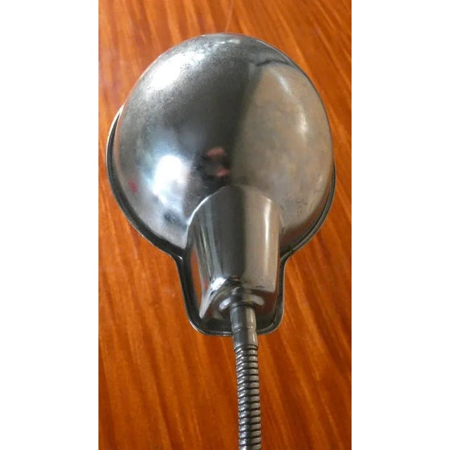 Mid-Century Modern Steel Lamp with Clamp, 1970s For Sale - Image 3 of 7