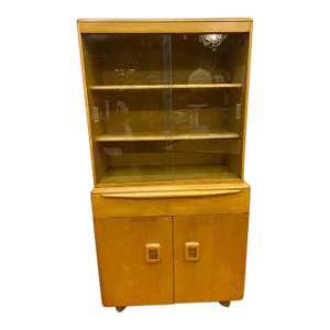 Mid Century Modern Heywood Wakefield Buffet Server Hutch Display Cabinet
