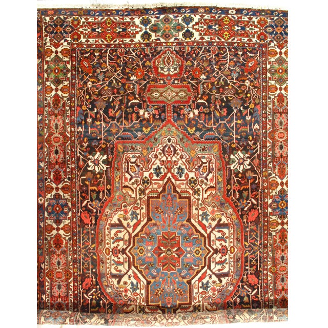 Pasargad NY Antique Persian Bakhtiari Hand-Knotted Rug - 11'3" x 19'7" For Sale In Washington DC - Image 6 of 8