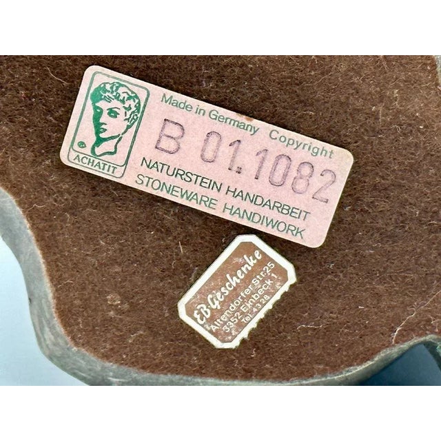 Ceramic Vintage Handmade Achatit Sculpture in Stoneware, 1970s For Sale - Image 7 of 8