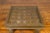 Brass Indian Geometric Top Brass Sheathing Window Grate Made into a Coffee Table For Sale - Image 8 of 13