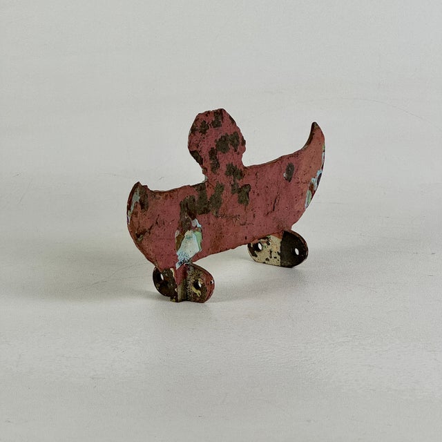 Early 20th Century Vintage William F. Mangels Co. Coney Island Cast Iron Indian in Canoe Shooting Target, Carnival Fairground For Sale - Image 5 of 5