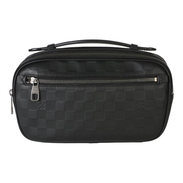 Black Damier Infini Ambler Belt Bag For Sale