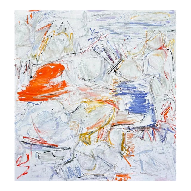 XL "Silent Witness" by Trixie Pitts Abstract Expressionist Oil Painting For Sale