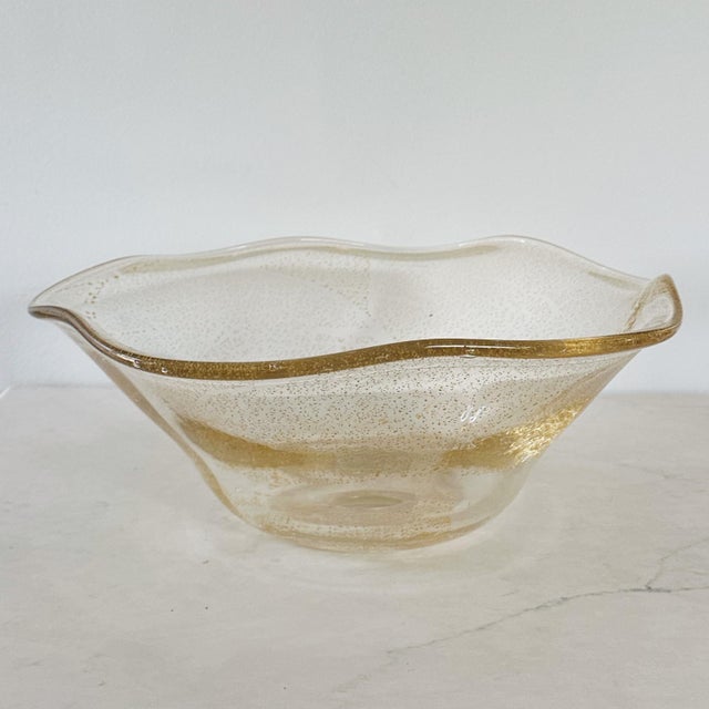 Vintage Hand Blown Glass Sink Basins in Translucent Glass With Infused