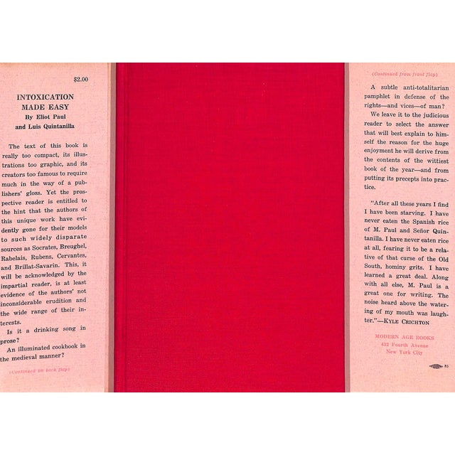 PAUL, Elliot and QUINTANILLA, Luis [145] pp. Modern Age Books, Inc. 1941 8 1/2" x 5 1/2" Unusual volume of writings about...