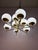 Type 2645 9-Light Chandelier in Brass and Opal Glass from Aloys Fischer Sundern For Sale - Image 6 of 11