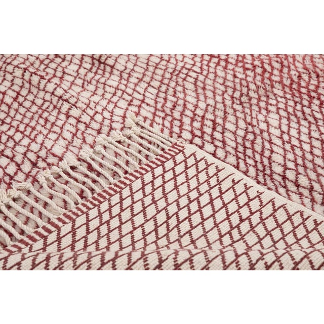 Premium Oversize Hand-Knotted Moroccan Wool Rug | 13'10" X 10'2" | One of a Kind For Sale - Image 4 of 7