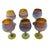 Late 20th Century Vintage Hebron Phoenician Handblown Glass Wine Goblets - Set of Six For Sale - Image 5 of 7