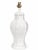 Ornamental & Decorative Materials Vintage White Faux Bamboo Ceramic Table Lamp With Heath & Company Pleated Shade For Sale - Image 7 of 8