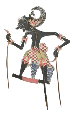 Leather Shadow Puppet, Wayang Kulit, Dursasana
