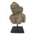 Apsara Celestial Deity Carved Stone India Hindu Bust Sculpture Statue on Stand For Sale