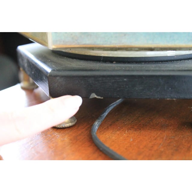 Late 20th Century Reverse Painted Hexagonal Tang Horse Table Lamp For Sale - Image 13 of 13