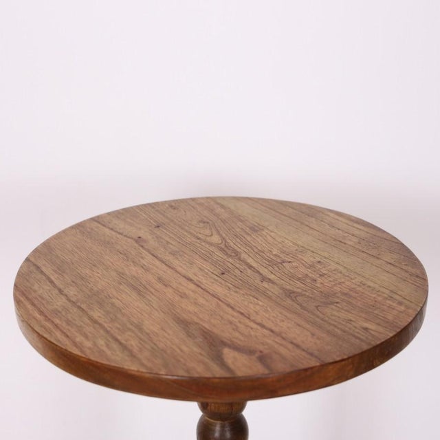 Mana Dark Teak Wood Side Table For Sale - Image 4 of 7