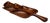 Brazilian Modern Serving Tray With Shape of Leaf in Rosewood, Unknown, 1960s For Sale