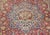 Cream 19th Century Persian Kerman Lavar Rug, Hand-Knotted Wool, Floral Pattern, Red & Ivory, 8x11 For Sale - Image 8 of 18