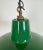 Mid-Century Modern Industrial Green Enamel Factory Pendant Lamp, 1960s For Sale - Image 3 of 16