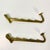 Metal 1940s Vintage Boho Chic Art Deco Metal Wall Mounted Stacking Hooks - A Pair. For Sale - Image 7 of 9