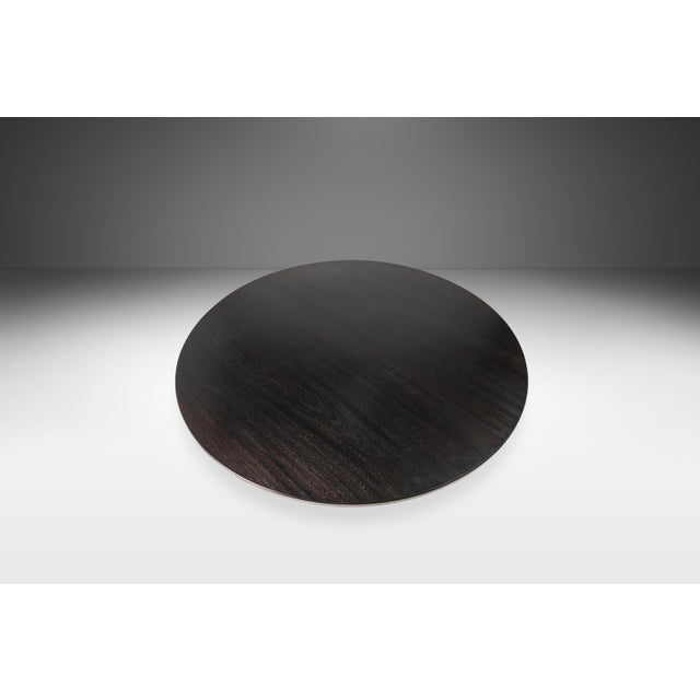 Organic Modern Dining Table in Solid Ebonized African Sapale Mahogany by Mark Leblanc, Usa, C. 2023 For Sale In Orlando - Image 6 of 12
