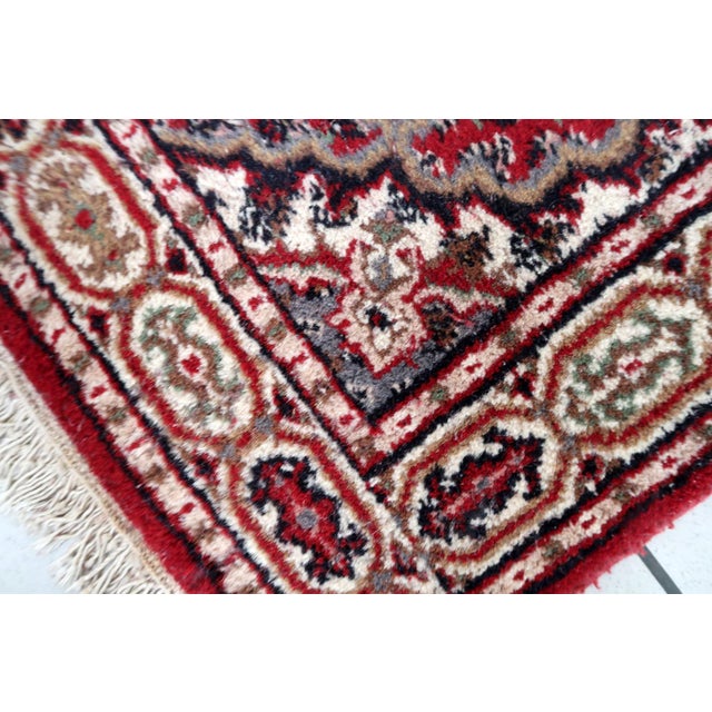 1970s, Handmade Vintage Indian Seraband Rug 3' X 5.3' For Sale - Image 4 of 10