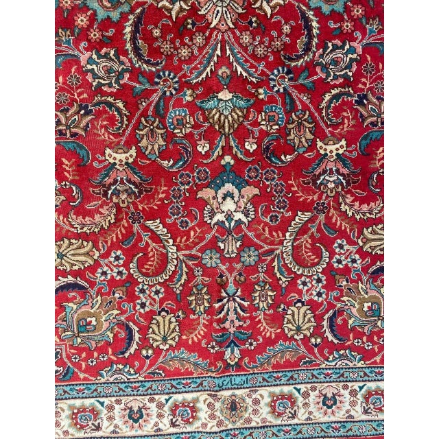 Vintage Tabriz Rug For Sale - Image 3 of 18