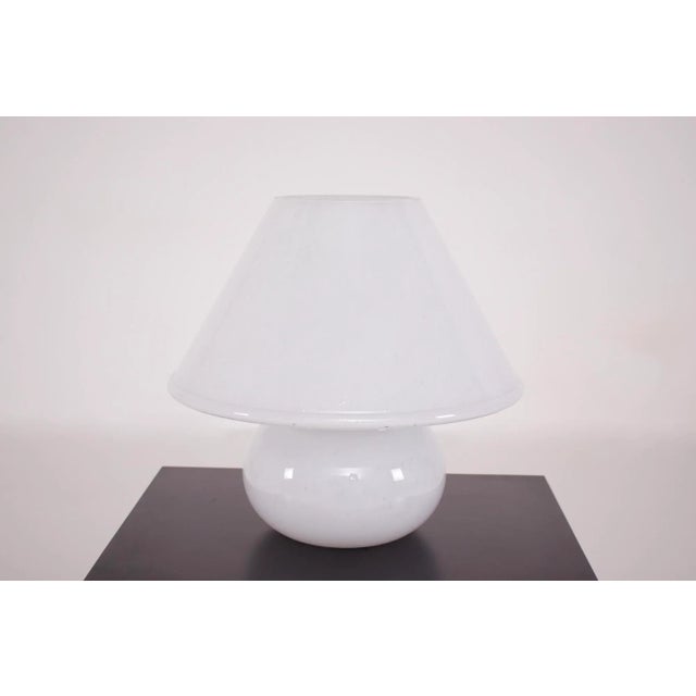White Vintage Mushroom Lamp, 1970s For Sale - Image 8 of 8