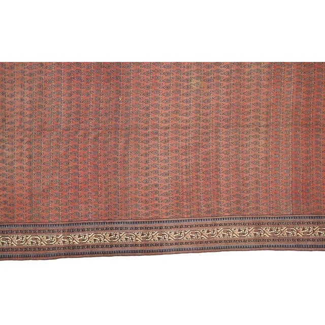 This master piece is a wool pile genuine hand made very fine antique Persian Ferahan carpet-